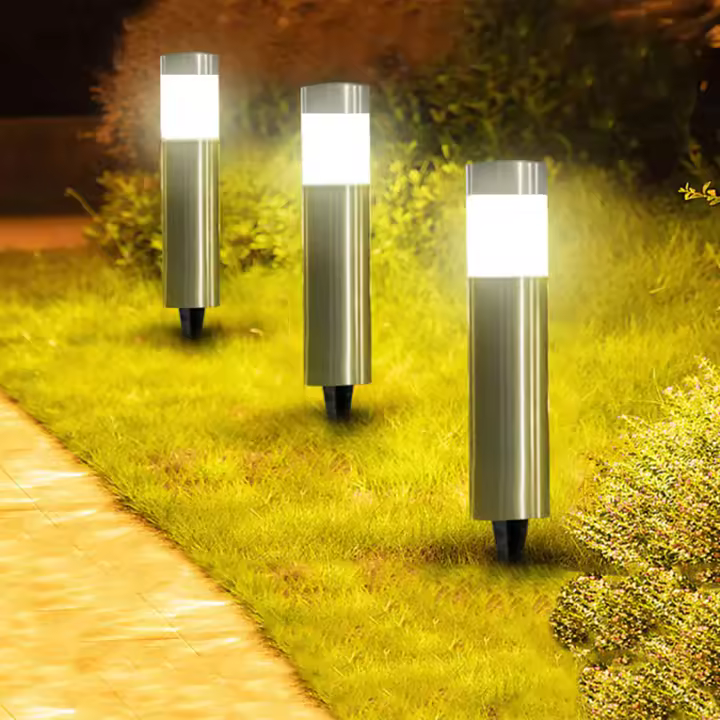 Luces Solares Para Camino Exterior Impermeables De Acero Inoxidable Iluminación De Jardín LED Para Patio Carretera Yard - 1