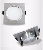 Lámpara De Techo LED Cuadrada 5W 10W Dimmable AC85-265V Plata Pulida Para Iluminación Interior De Cocina/Oficina/Hogar - details 3