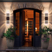 Lámpara De Pared Exterior LED Impermeable IP65 Con 2PCS Bombillas E27 Luz Decorativa Para Jardín 110V 220V Moderna Estilo - details 3