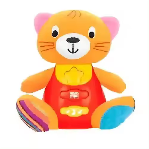 Muñeco interactivo infantil con sonidos gatito colorido 20-029 JUGUETOON - 1