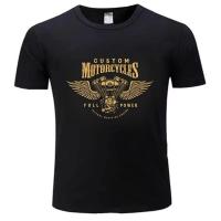 Camiseta Para Hombres 2024 Con Diseño De Motor De Motocicleta Estilo Bobber Chopper Harleys Oversize Davidson Ropa Casual Unisex - details 8