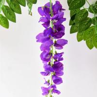 Guirnalda De Flores Artificiales De 2m Vine De Wisteria Con Hojas Para Exterior Decoración De Pared Falsa Flor Colgante Para Hogar Y Bodas - details 8