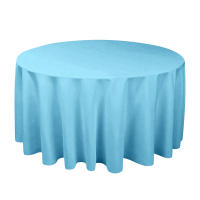 Mantel Redondo De Seda Blanca Resistente Al Agua Para Boda Cubierta De Overlay Brillante Y Suave Para Banquete Decoración De Mesa - details 4