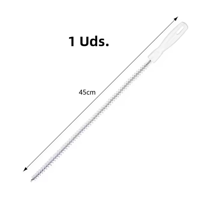 Cepillo De Limpieza Para Tuberías Y Desagües Eco-amigable Para Cocina Y Baño Cepillo De Encaje De Cabello Herramienta De Desatascado Para Lavabo Y Cocina - 1
