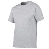 Camiseta De Algodón Suelta Para Hombre Estampado Sólido Cuello Redondo Manga Corta Deportiva Transpirable Y De Secado Rápido - details 9