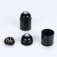 Soporte De Bombilla E27 Negro Auto-bloqueable Para Luz LED Capa De Bakelite Soporte De Bombilla Para Piso Y Escritorio - details 6