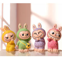 9pcs Labubu Muñecas De Colección Ciega En Caja Sorpresa PVC Moda Kawaii Modelo De Dibujo Animado Misterioso Para Decoración De Bolsa - details 7