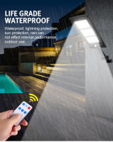 Lámpara De Calle Solar Exterior 2000W Con Sensor De Movimiento Control Remoto Impermeable Alta Potencia Brillante Para Hogar Y Courtyard - details 8