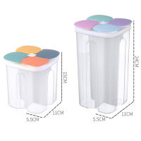 Caja De Almacenamiento Para Cocina 1.5L/2.3L Contenedor De Alimentos Hermético Antihumedad Con Tapa Para Granos Y Suministros Frescos - details 0