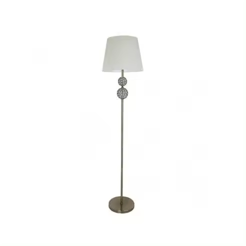 Lámpara de Pie FABRILAMP Bogota Cuero Pantalla Beige 160x38x38 Cm - 1