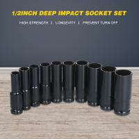 Juego De Llaves De Impacto 6 Puntos 1/2 Pulgada 10 Piezas Tamaños Métricos 8-24mm Acero Al Carbono Con Caja De Almacenamiento Dura - details 1