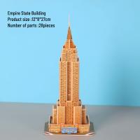 Puzzle 3D De Edificios Famosos Mosaico Modelo De Torre Eiffel Juguete Educativo Para Niños Hecho a Mano Material Papel Tamaño 21*14*1cm - details 2