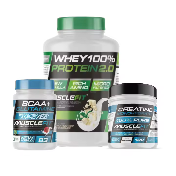 Pack WHEY 2kg + Creatina 300g + Multivitaminas 60 cáps - MuscleFit│MUSCLECULT│Avance Muscular - 1