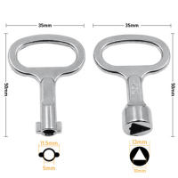 Llave De Torque Triangular Para Armario Eléctrico Y Metro De Suburbio Herramientas Manuales Para Reparación Llave Multifuncional De Acero Carbono - details 1