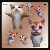 Muñeco De Peluche De Gato Lindo Wowwow Juguete De Peluche Simulación Animal Regalo De Cumpleaños O Navidad Para Niños Coleccionable Decoración Del Hogar - details 0