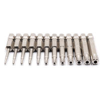 Juego De 12 Piezas De Cabezas De Tornillo Torx Durables Electroplacados Con Agujeros Hexagonales T5-T40 Herramienta De Desarmado Profesional - details 4