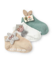Calcetines De Bebé Para Niñas Y Niños Con Diseño De Dibujos Animados Antideslizantes Para Recién Nacidos Y Infantes Hasta Los 3 Años Lote De 3 Pares - details 6