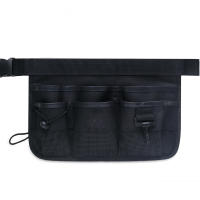 Bolsa de cinturón de cintura de jardinería, bolsa de herramientas con múltiples bolsillos, Oxford impermeable ajustable profesional bolsa de cinturón de herramientas, para el hogar, jardín, limpieza (negro) - details 0