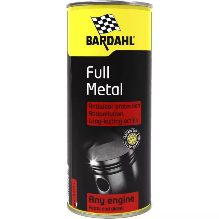 Aditivo de Aceite para Motor Diésel y Gasolina - Sella Microfugas por Desgaste - Full Metal - 400 ml - Lubrica, Protege y Ayuda a Evitar la Fricción del Motor - Bardahl - 1
