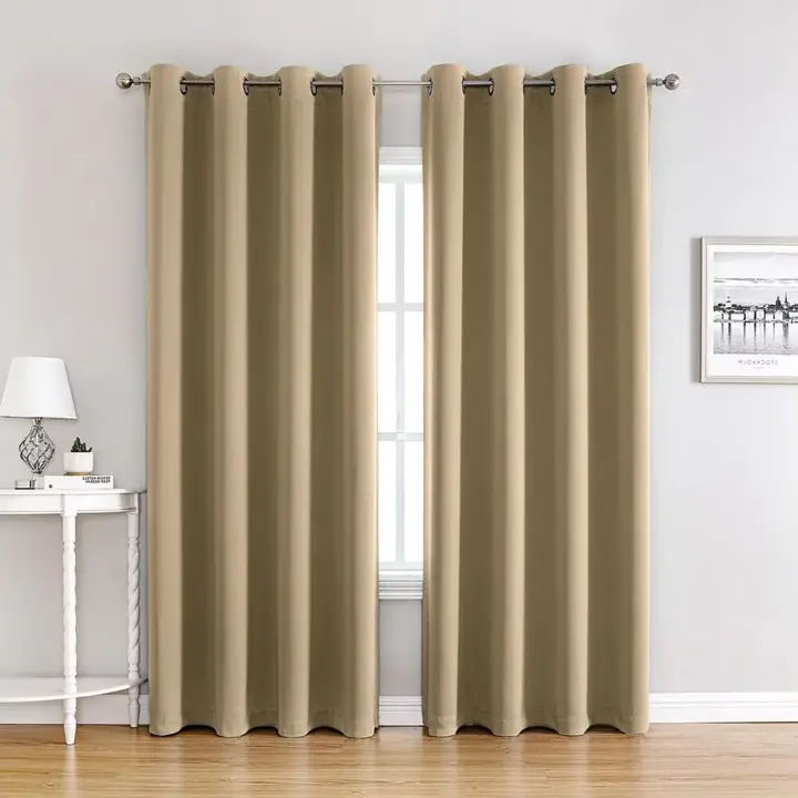 Cortinas Opaca Foscurit Gruesa y Suave 140x260cm, 9 Colores, Cortina Resistente al Calor y la Luz, Calidad y Resistencia Garantizada, Elegante y Fácil de Cuidar, Lavable a Máquina. Envío desde España. - 1
