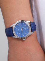 Reloj De Cuarzo De Lujo Para Hombre Con Correa De Cuero Reloj De Pulsera Deportivo Casual Con Calendario Estilo Business Regalo Para Novio - details 3