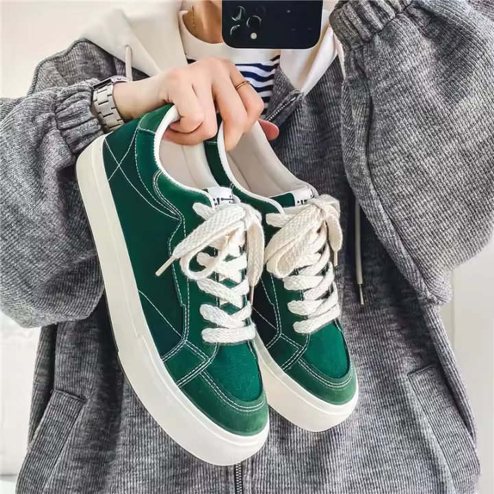Zapatos De Verano Para Hombres Antideslizantes Transpirables Resistentes Al Desgaste Casual Versátiles Cómodos Suela Plana Color Sólido Para Estudiantes Y Jóvenes - 1