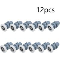 12 piezas Rodillos para mampara de ducha Rodillos para ducha Rodillos para puertas Rodillos para puertas corredizas Rodillos para puertas Rodillos inferiores Ruedas para mampara de ducha Rodillos Ruedas de ducha de 20 mm de fundición - details 0