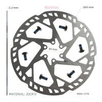 NFOX 160 Accesorios Para Bicicleta Freno De Disco De 203mm 140mm 180mm 2.3mm Adecuado Para Montaña Carretera Motos Ciclismo - details 15