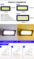 Lámpara De Jardín LED Exterior IP66 Impermeable 100W 200W Proyector De Iluminación COB Faro De Inundación Para Exterior - details 2