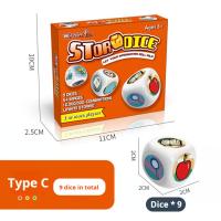 Juego De Dados De Acrílico Juego De Lectura Y Historias Para Mejorar La Lógica Y El Lenguaje Juego De Fiesta Para Adultos - details 7