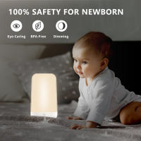 Lámpara De Noche Inteligente Con Toque Sensible RGB Recargable Para Dormitorio Lámpara De Mesa Cómoda Con Cambio De Color Apto Para App Dimmable - details 11