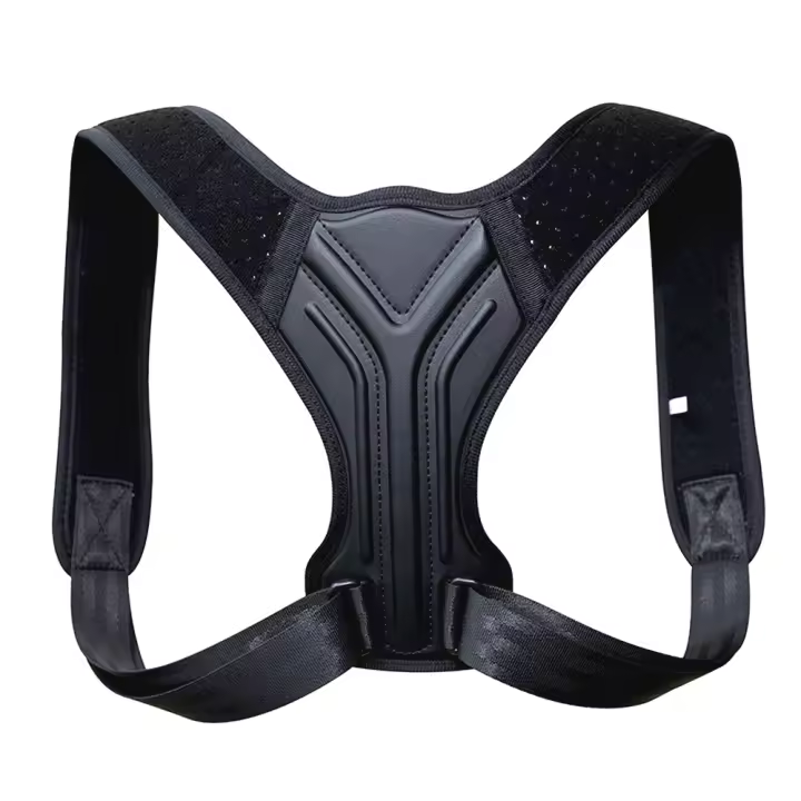 Corrector De Postura Cuello Espalda Ajustable Soporte De Correa Alivio Del Dolor Negro Tallas XS a XL Corset De Hombro Para Hombres Y Mujeres - 1