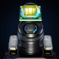 Linterna Frontal Recargable USB Super Brillante Con 5 Modos De Iluminación Pantalla Digital Para Pesca Al Aire Libre Y Camping - details 0