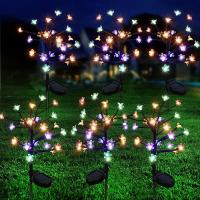 Luces De Jardín Solar Powered Con Flor De Cerezo Para Decoración De Año Nuevo Luz Decorativa Para Paisaje Exterior Y Courtyard - details 3