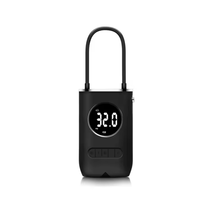 Compresor Aire Coche Bateria Portatil Recargable USB Hinchador Ruedas Coche con Led Pantalla LCD Digital Mini Inflador de Neumáticos Inalámbrico Bomba Eléctrica para Bicicleta Motocicleta - 1