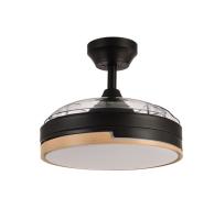 FABRILAMP Ventilador Dc 48w Olimpia Negro/madera 3aspas 91d 4800 Lm 6vel 3000k,4500k,6000k, remoto+temporizador+memoria Incluye mando a distancia y dos tijas de 10 y 25 centímetro Productos originales calidad de confianza - details 5