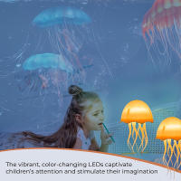 Lámpara De Ambiente En Forma De Medusa Colorido Y Gradient Controlada Por Sonido Lámpara Nocturna Pequeña Dinámica Flotante Luz Colgante Creativa - details 9