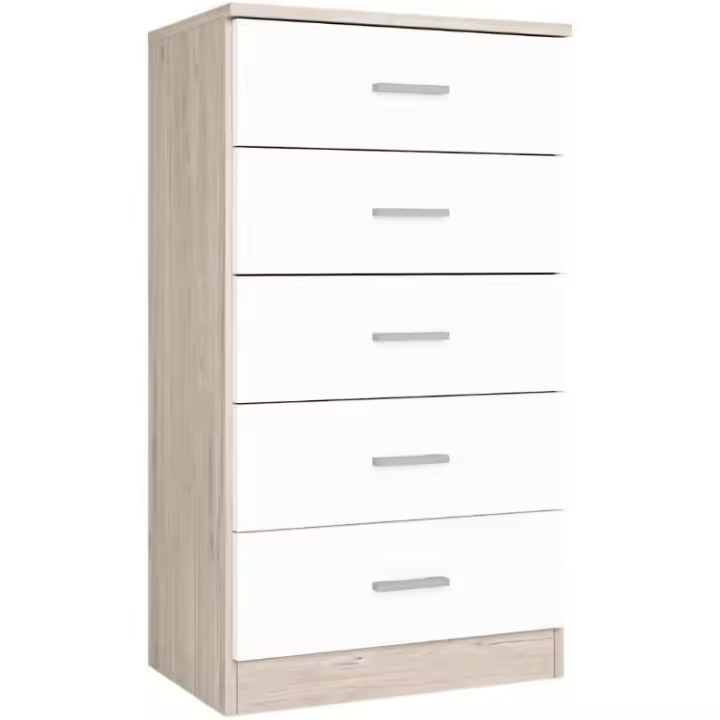 Sinfonier 5 cajones Color Sahara/Blanco Mate 90x50x33 cm - 1