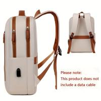 Bolsos,Mochila Ligera de Nailon para portáthil with compartimentor, mochila casual with Funda para chariot, Correas de hombro ajustables, cerre de Cremallera, forro de poliéster, para Viajes, desplantes Diarios y Negocios- - details 2