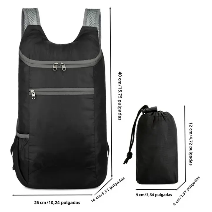 Mochila Deportiva Unisex Impermeable Plegable Gran Capacidad Portátil Para Camping Senderismo Viajes Y Ocio Para Hombres Y Mujeres - 1