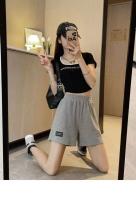 Nuevos Shorts De Lino Para Mujer Verano 2024 Cintura Alta Sobredimensionados Moda Casual Deportiva Pantalones Cortos Tallas S-4XL - details 14