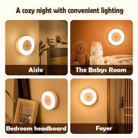Lámpara Nocturna LED Toque Recargable USB Para Armario Cocina Dormitorio Escalera Luz Sin Cable Para Armario Y Escalera - details 2