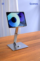 Soporte De Tableta De Aleación De Aluminio Para Escritorio Con 360° Giratorio Y Antideslizante Para iPad pro Xiaomi Huawei Tab PC Montaje Manual - details 12
