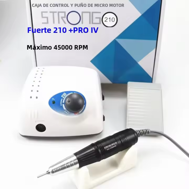 Taladro De Uñas Eléctrico 65W 45000 RPM Máquina De Corte Para Manicura Y Pintura De Uñas Con Accesorios De Archivo Y Pulido - 1