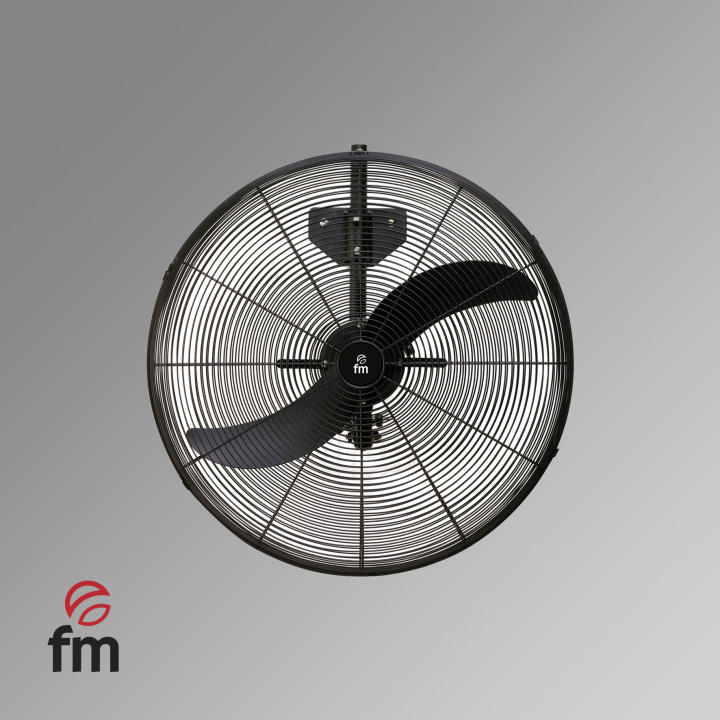Ventilador Industrial FM CI-185 M | 45,0 cm, 180 W, Negro, Fijación mural, Oscilante — oferta en Miravia