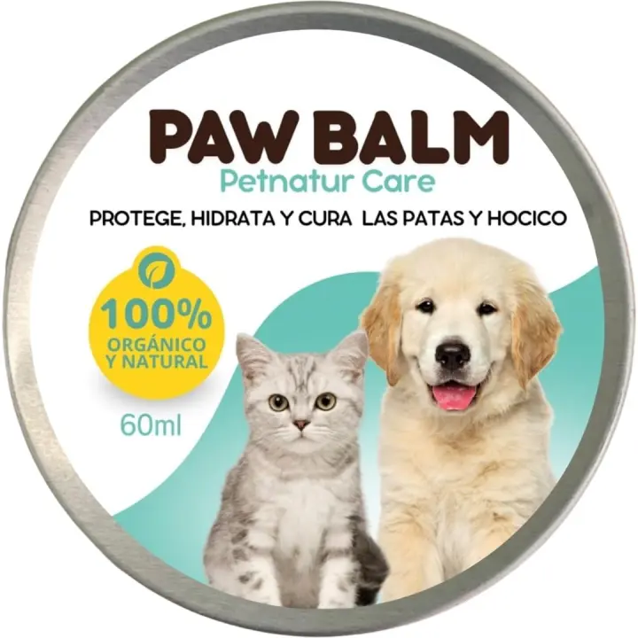 Bálsamo Orgánico para Cuidado de Patas y Nariz de Mascotas - Hidratación y Protección Natural - 60ml - 1