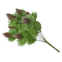 Árbol De Pino Artificial Con 7 Ramas Hojas Botánicas Verdes Simulación De Conos De Pino Para Jardín Decoración De Casa Y Bodas - details 4