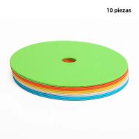 10pcs Matrices De Entrenamiento De Fútbol Planas Perforadas Marcadores Obstáculos Y Barricadas Material TPE Polyester - details 11