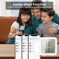 Sensor De Temperatura Y Humedad WiFi LCD Tuya Compatible Con Alexa Y Google Home Automación Doméstica Medidor De Clima Para El Hogar - details 3