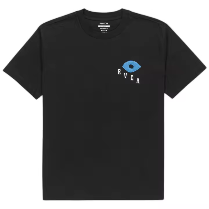 Camiseta de Manga Corta RVCA Keep Growing para hombre en color negro - 1